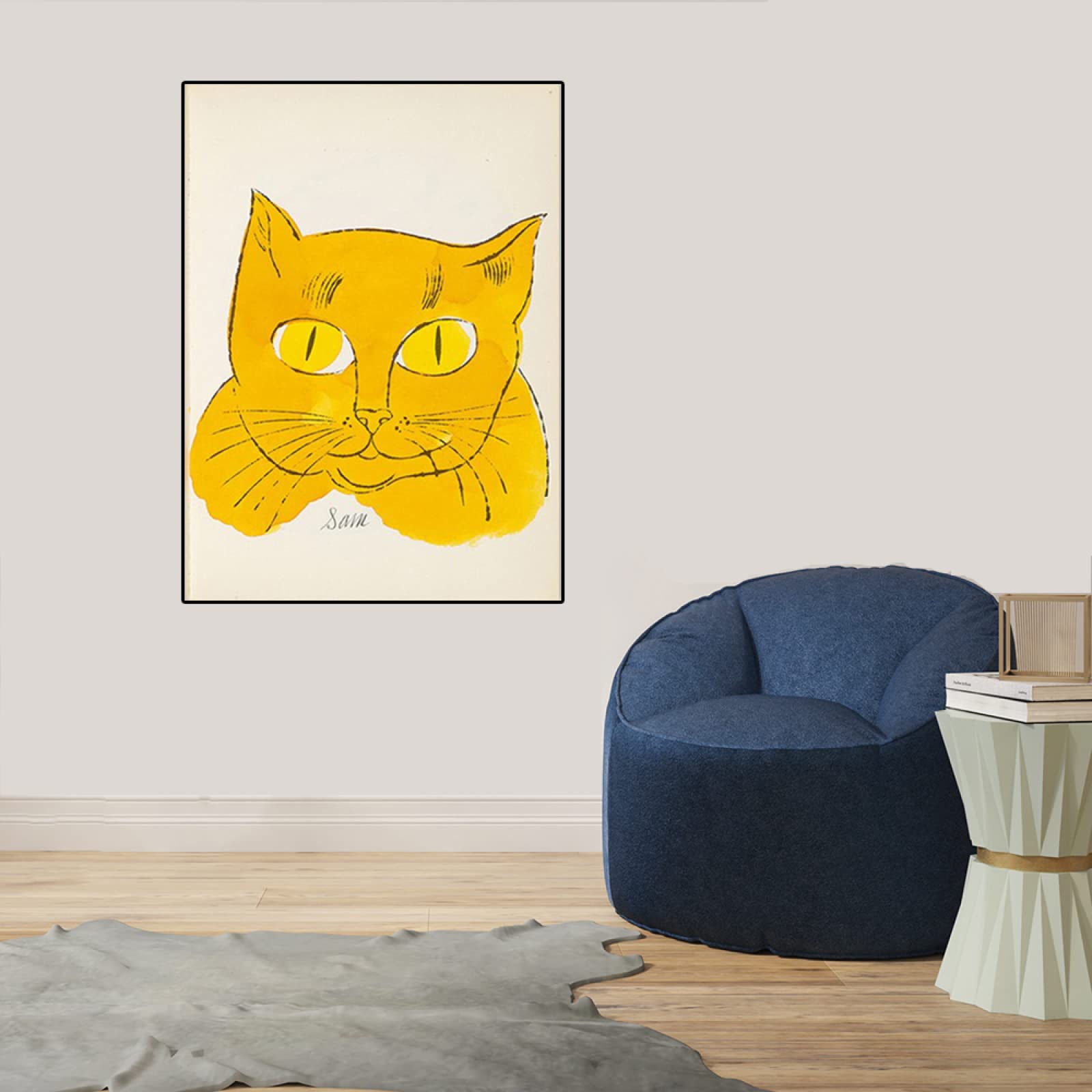 アンディウォーホル　ネコのサム　壁掛け　パネルアート 楽天市場】絵画 アンディ ウォーホル Sam ゆうパケット